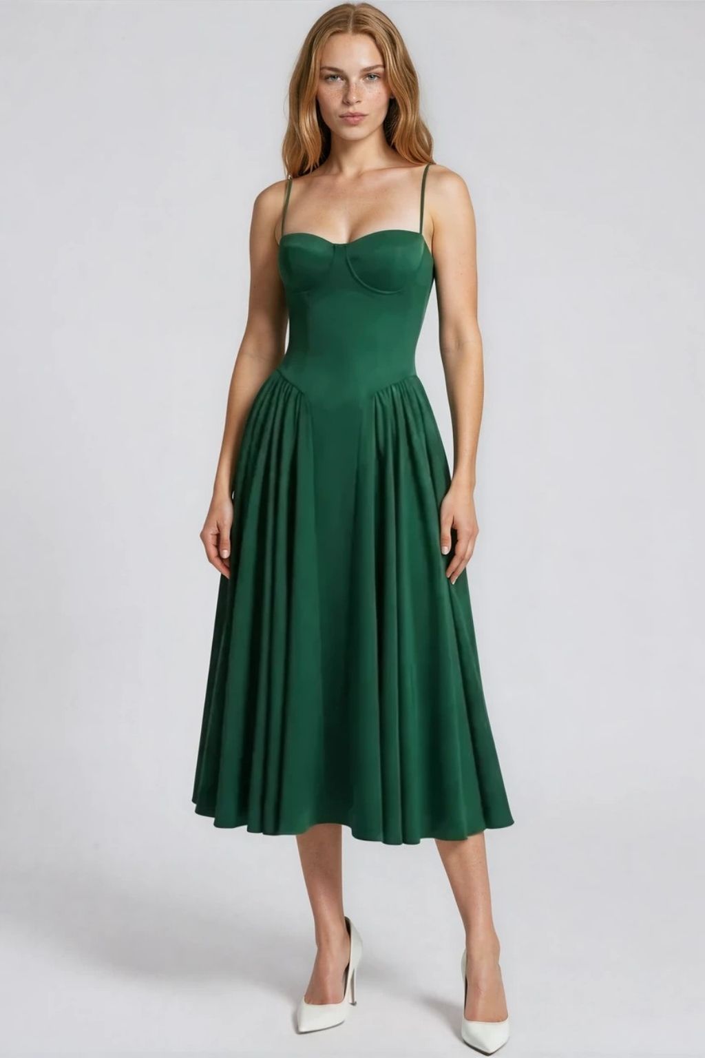 Women's Sculpting Fabric A-Line Dress | Elegant Hourglass Silhouette